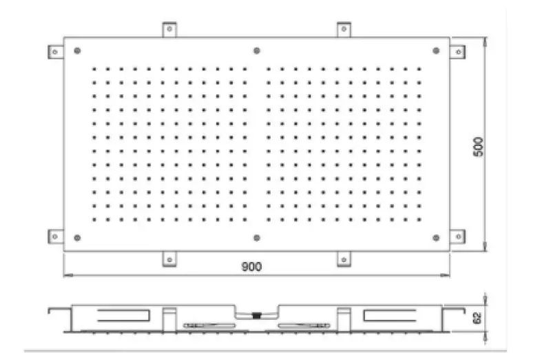 Ducha efecto lluvia SB Temptation rectangular empotrada 900x500mm blanco mate 1208955712