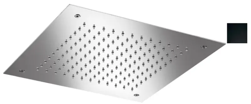 Ducha efecto lluvia SB Temptation empotrable cuadrado 38x38cm negro mate 1208955761