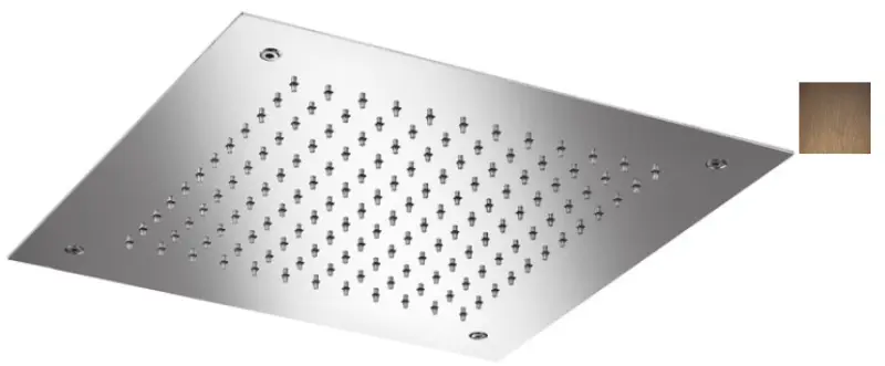 Ducha efecto lluvia SB Temptation Empotrable Cuadrado 38x38cm PVD cobre 1208955763