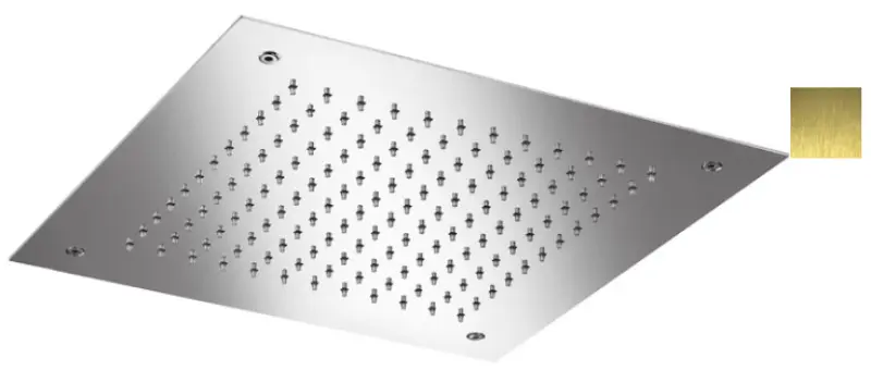 Ducha efecto lluvia SB Temptation empotrada cuadrada 38x38cm PVD dorado 1208955765