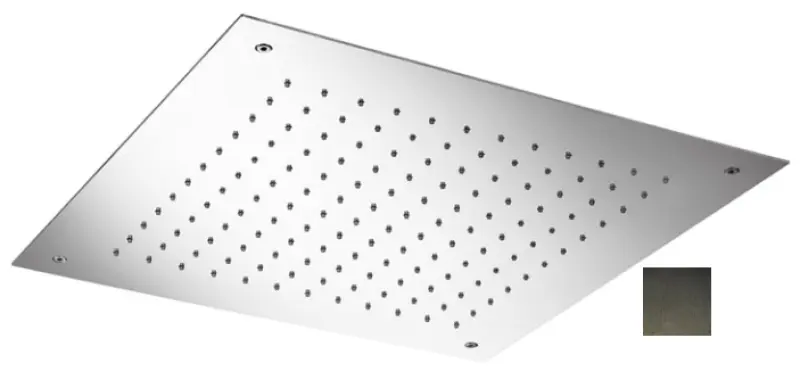 Ducha efecto lluvia SB Temptation empotrada cuadrada 50x50cm PVD gris plomo 1208955779