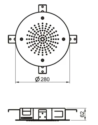 SB Round Temptation Concealed Shower PVD Gun Metal 1208955785