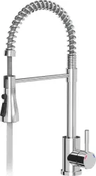 Grifo de cocina Quadri Derby con salida flexible y ducha con 2 tipos de chorro cromado 1208955915