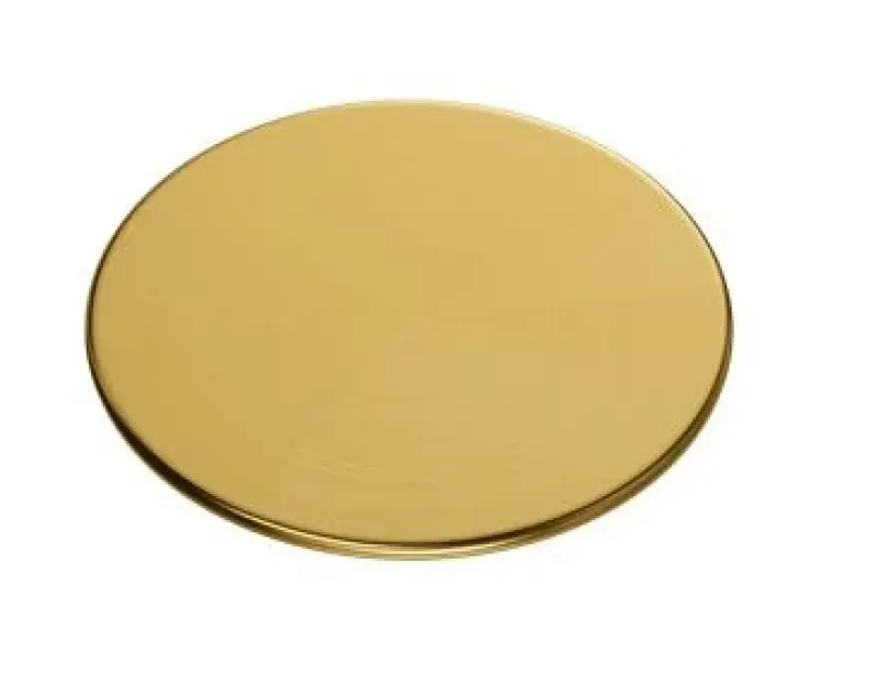 Tapa de desagüe Quadri, tapón de rejilla pvd dorado para fregadero 11,5cm 1208956040