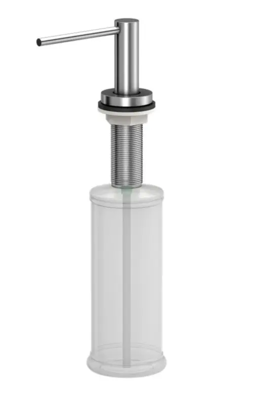 Dispensador de jabón Quadri Swindon Luxe empotrado acero inoxidable recargable 1208956048