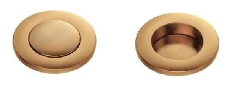 Juego de desagüe Quadri London de cobre  fregadero incl. rebosadero y pomo de apertura a presión cobre 1208956063