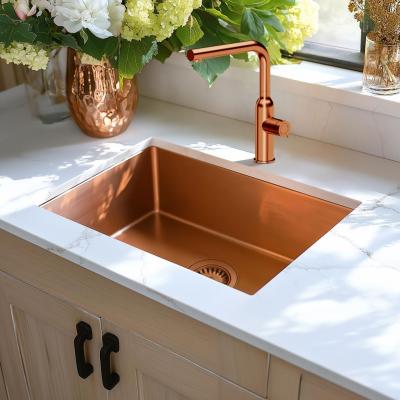 Quadri Stamford kitchen mixer with removable spout PVD copper 1208956083