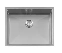 Fregadero de acero inoxidable para encimera Lorreine 52WT 52x42cm para empotrar bajo encimera de cerámica o piedra natural 1208956292