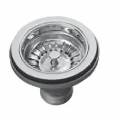 Juego de desagüe PB classic de latón natural (descolorido) para fregadero de cocina y tapón de rejilla con cierre 1208956474