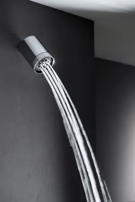 SB Round 316 Beam Multi-jet showerhead 10cm Stainless Steel PVD brushed black 1208956682