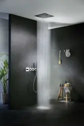 Ducha efecto lluvia SB Square 316 Velvet Temptation empotrada con cascada de latón PVD satinado 1208956752