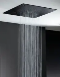 Ducha efecto lluvia  SB Square 316 Velvet Temptation Caudal doble empotrada negro mate 1208956764