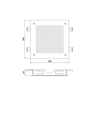 SB Square 316 Built-in Rain Shower Velvet Temptation Brushed PVD Brass 1208956777