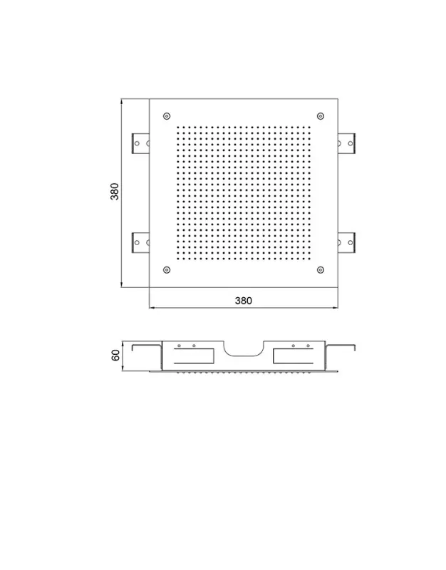 Ducha efecto lluvia SB Square 316 Velvet Temptation empotrada PVD gris plomo satinado 1208956778
