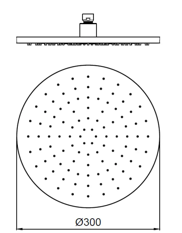 Conjunto de ducha empotrado SB Round completo en acero inoxidable satinado 1208956785
