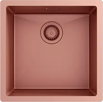 Ausmann Turt copper sink PVD NANO Copper 40x40 undermount flush-mounted and inset 1208956945