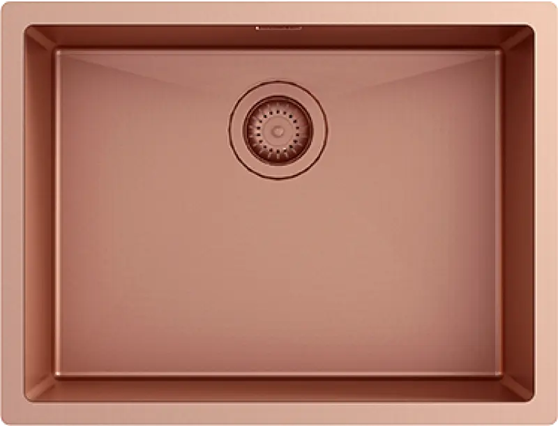 Fregadero Ausmann Turt cobre PVD 54x40 para montaje bajo encimera, sobre encimera y enrasado 1208956948