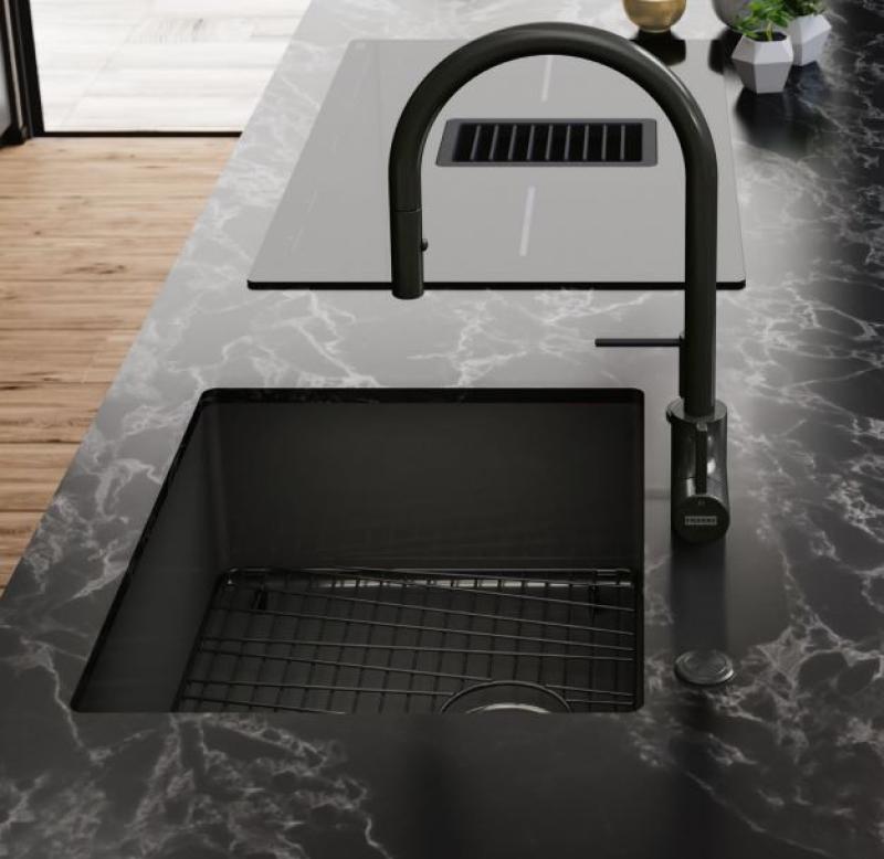 Rejilla inferior para accesorios Franke Mythos masterpiece 391x401mm PVD Gris plomo 112.0655.431