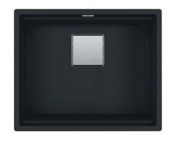 Fregadero Franke Kubus KNG 110.52 negro mate 52x42 granito para montaje bajo encimera 125.0633.508