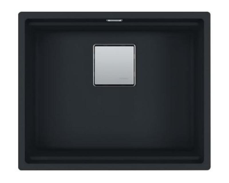 Fregadero Franke Kubus KNG 110.52 negro mate 52x42 granito para montaje bajo encimera 125.0633.508
