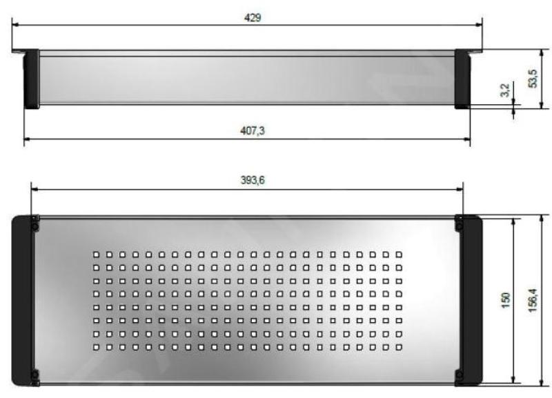 Bandeja Franke Cube 2.0 acero inoxidable 429x156mm edición limitada 112.0394.981