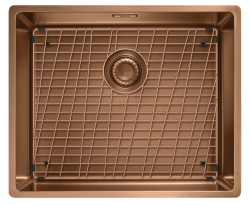 Franke Mythos Masterpiece BXM 210.50 PVD Cobre Fregadero 500x410mm Montaje a Ras y Bajo Encimera 127.0674.363