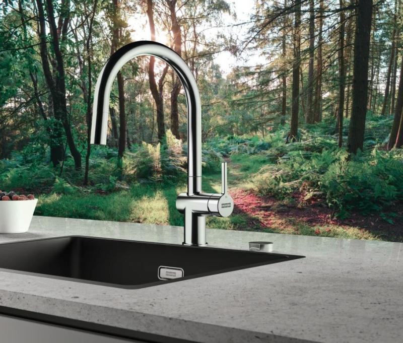 Grifo de cocina Franke Active J cromado con caño extraíble 115.0653.401