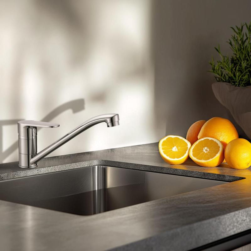 Grifo monomando de cocina AquaTrimo Schubert cromado 21ST7072CM