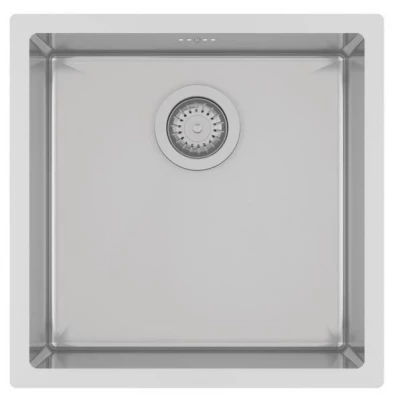 Ausmann Oder stainless steel sink 40x40cm flush-mounted undermount and inset extra deep 22cm 1208957112