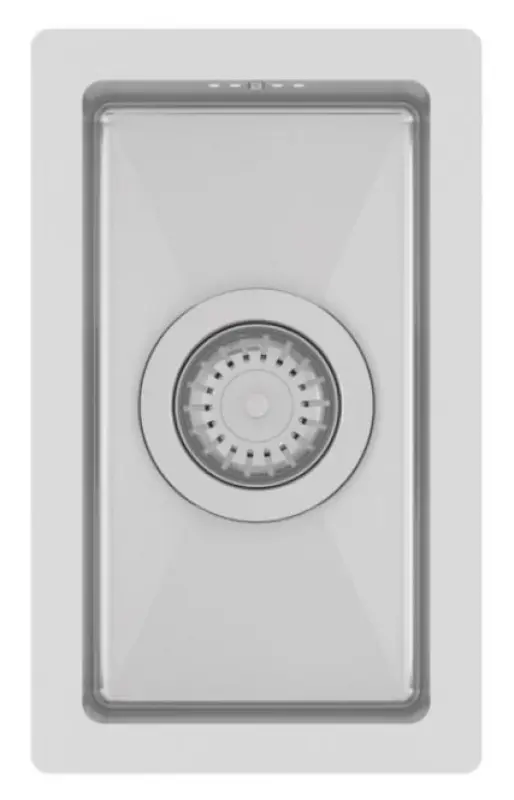 Fregadero Ausmann Oder pequeño de acero inoxidable 16x30cm enrasado, bajo encimera y sobre encimera 1208957115