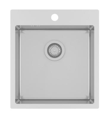 Ausmann Oder Blue stainless steel sink 45x50cm flush-mount and top-mount with tap hole bench 1208957117