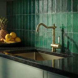 Grifo de cocina Edward Nostalgic con caño giratorio Bronce clásico 1208957129