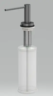 Quadri Swindon Luxe Built-in soap dispenser gun metal from top refillable 120895721