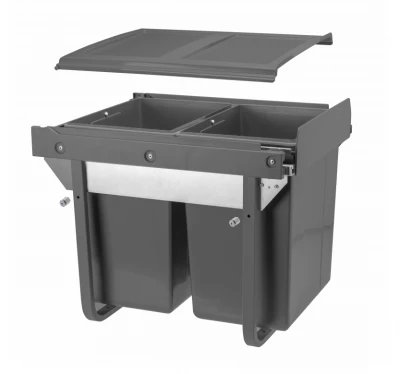 Sistema de basura integrado Garbi Sorter S-45-2 con 2 cubos de basura de 20 litros 1208957367