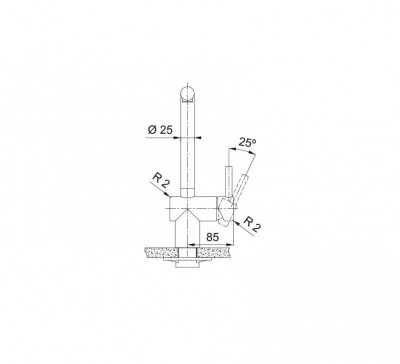Franke gold Kitchen tap Atlas Neo swivel spout pvd brushed gold 115.0681.241