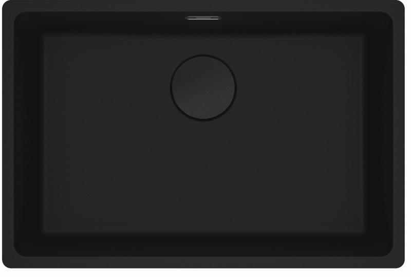 Franke Maris MRG 210 / 110-62 Edición negra Fragranite fregadero de encastre en negro mate