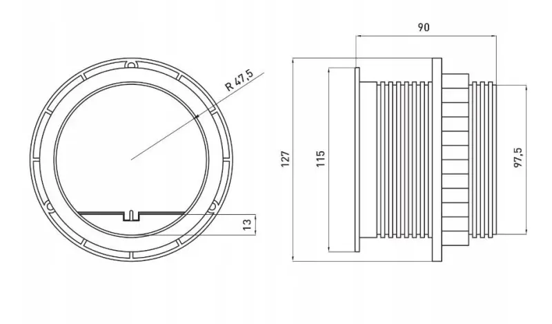 Enchufe de cocina empotrable Indux Cover con toma de tierra tipo E plata en encimera con 2 tomas usb 1208957399
