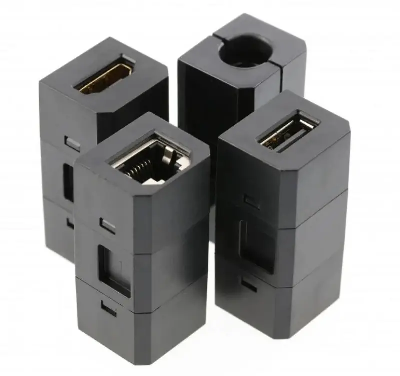 Enchufe de cocina Indux Cover empotrable con toma de tierra tipo E negro para encimera con conexiones intercambiables 12089573400