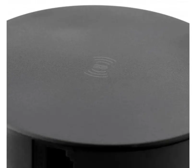 Enchufe de cocina Indux Push, toma de tierra tipo F  negro para encimera con 4 tomas, 2 x USB, 2 x RJ45 y carga inalámbrica 1208957420