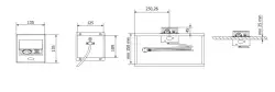 Enchufe de cocina Indux Flip pequeño con clavija de toma de tierra tipo E para encimera o mueble alto blanco mate con 2 cargadores USB 1208957426
