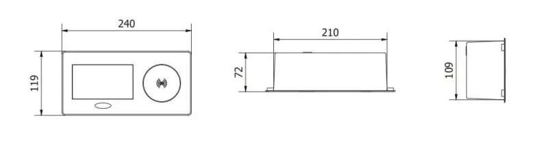Enchufe de cocina Indux Flip con toma de tierra tipo E para encimera negro mate con cargador inalámbrico y 2 cargadores USB 1208957428