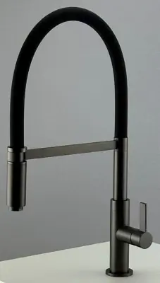 Ausmann Lavea gun metal kitchen tap PVD graphite with swivel and flexible spout 1208957437