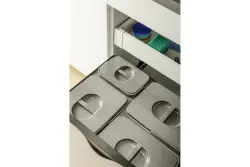 Sistema de clasificación de residuos Garbi Basket B-60-4-H para cajón de 60cm incl. soporte y 4 cubos de basura 1208957472