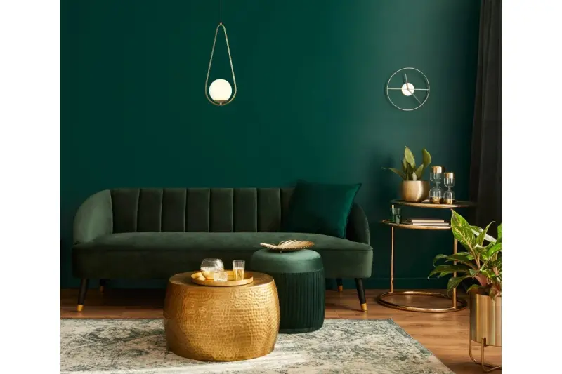 Lámpara de pie Decor Ciklop de latón dorado con forma de lágrima 9737