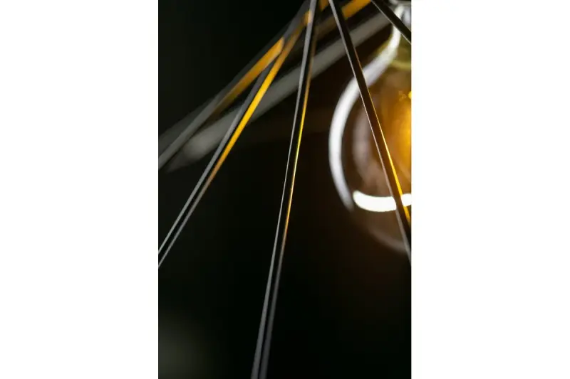 Lámpara colgante Decor Tilia negra de alambre  moderna 7849