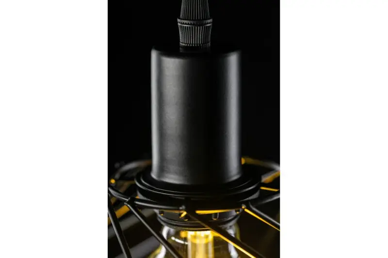 Lámpara colgante Decor Tilia negra de alambre  moderna 7849