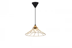Lámpara colgante Decor Tilia moderna de alambre decorativo dorado 7863