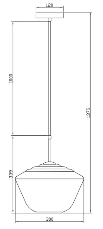 Lámpara colgante Decor Lime de 339 mm de altura color ámbar 7924