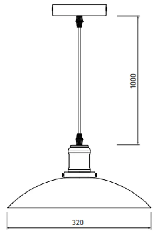 Lámpara de techo Decor Horizon industrial blanco mate 4499