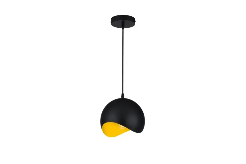 Lámpara Decor Mavia de techo esférica negro-amarillo 1808